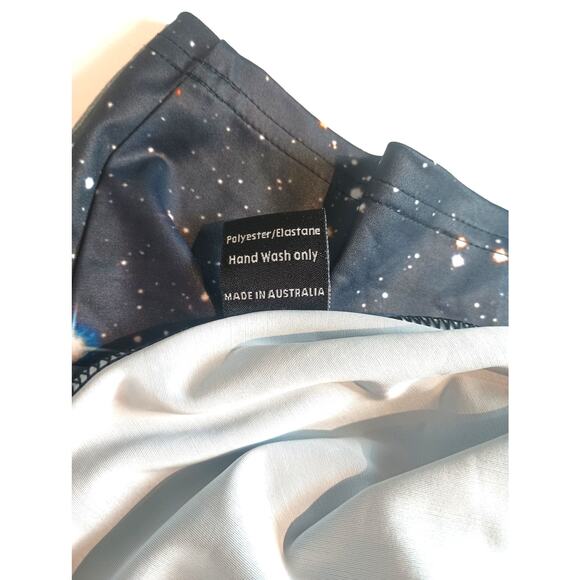 BLACKMILK GALAXY BLUE BLACK DRESS SIZE MEDIUM MADE IN AUSTRALIA - Picture 8 of 11